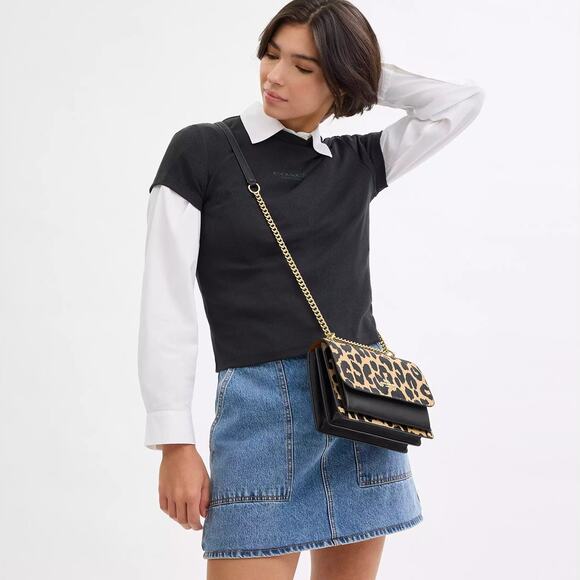 ❤️ Coach Klare Crossbody Bag With Leopard Print - Picture 3 of 10